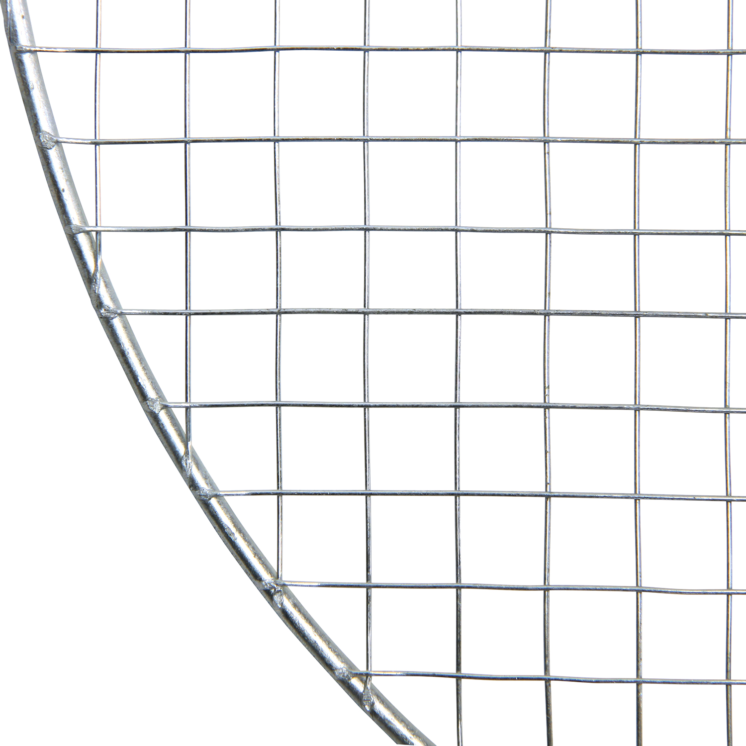 Galvanised metal rimmed sieve with exchangeable mesh